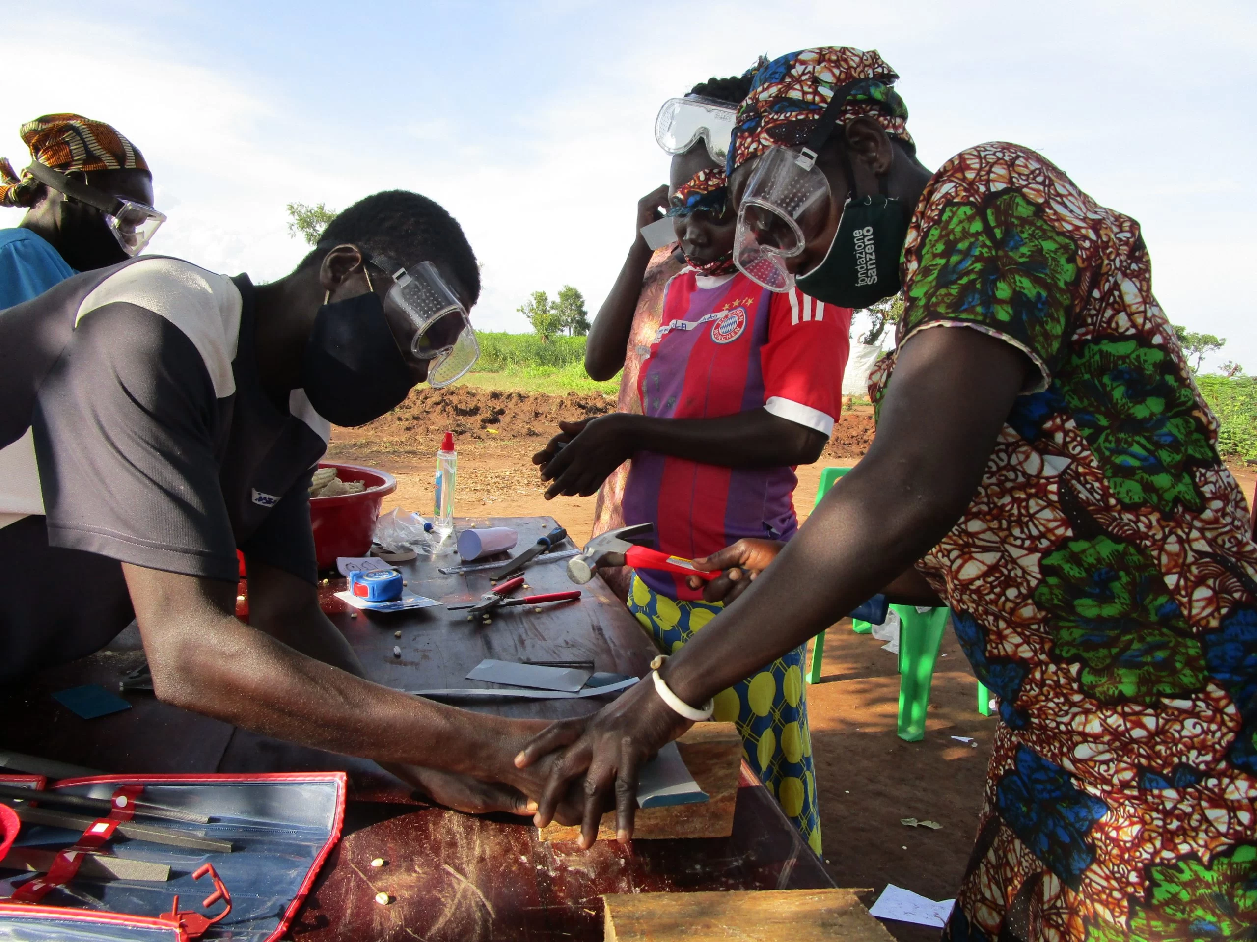 Trainers at Imvepi Refugee Settlement